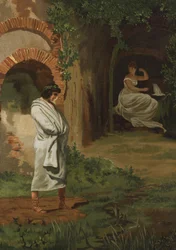 Numa Pompilius konsultiert die Nymphe Egeria